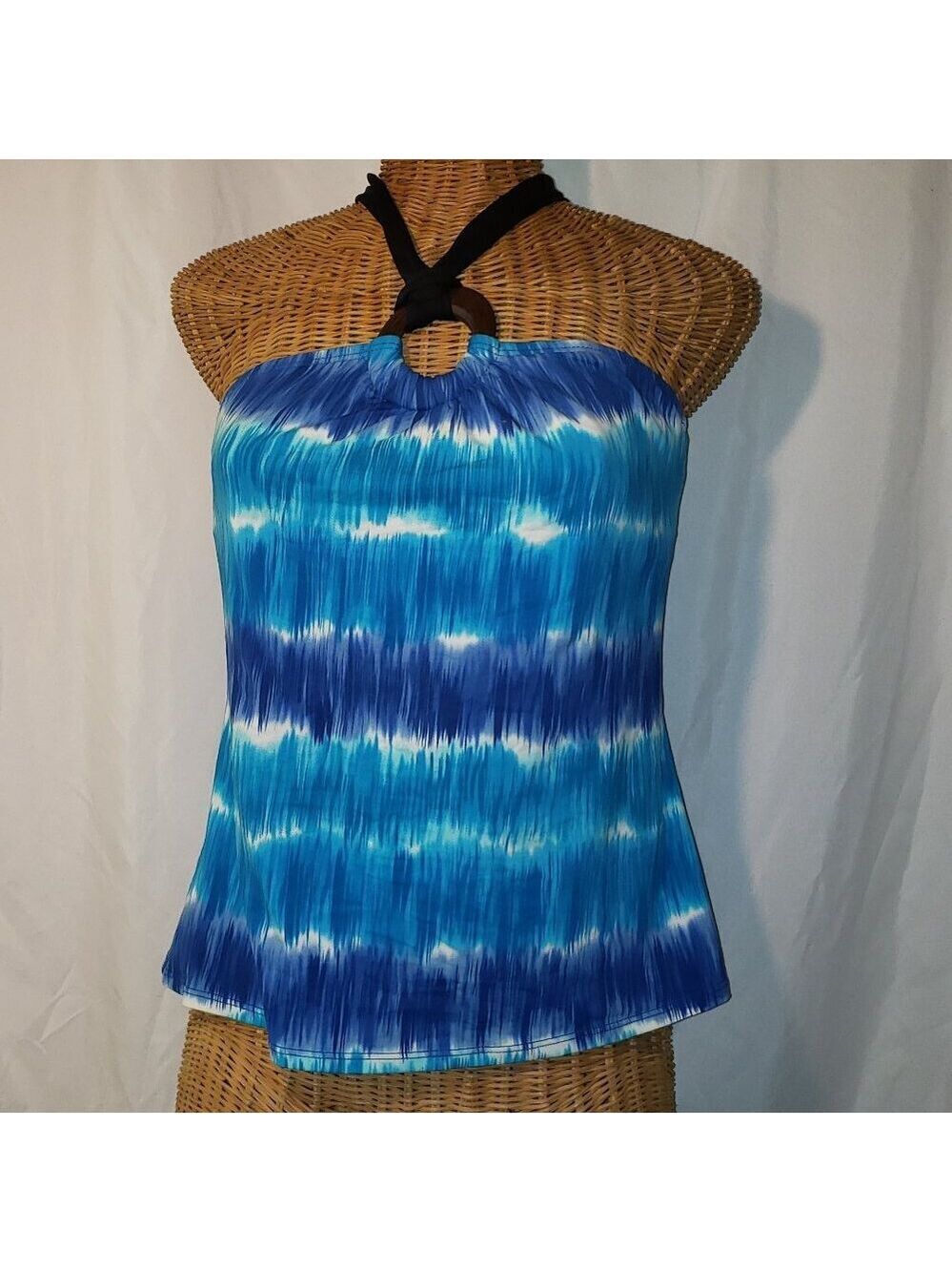 La Blanca by Rob Beattie Island Goddess Underwire Tie Dyed Tankini Top - 38D